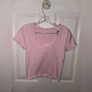 Chic Light Pink Crop Top for Women